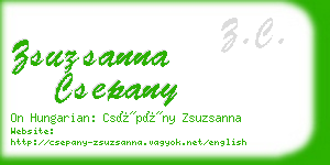 zsuzsanna csepany business card